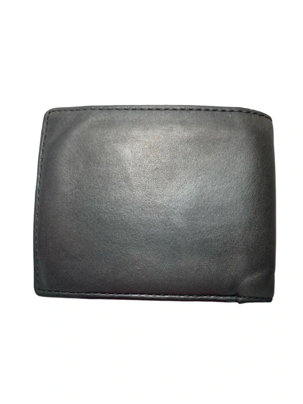 Coach Men’s Bi-fold Dark Gray Card/Bill Slim Leather Wallet w Monogram EUC